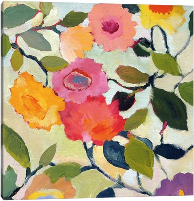 Wild Roses Canvas Art Print - Kim Parker