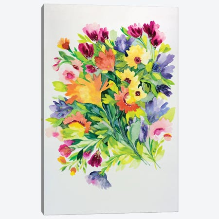 Autumnal Bouquet Canvas Print #KPA61} by Kim Parker Canvas Wall Art