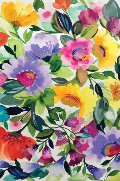Herbs: Lavender Zinnias by Kim Parker