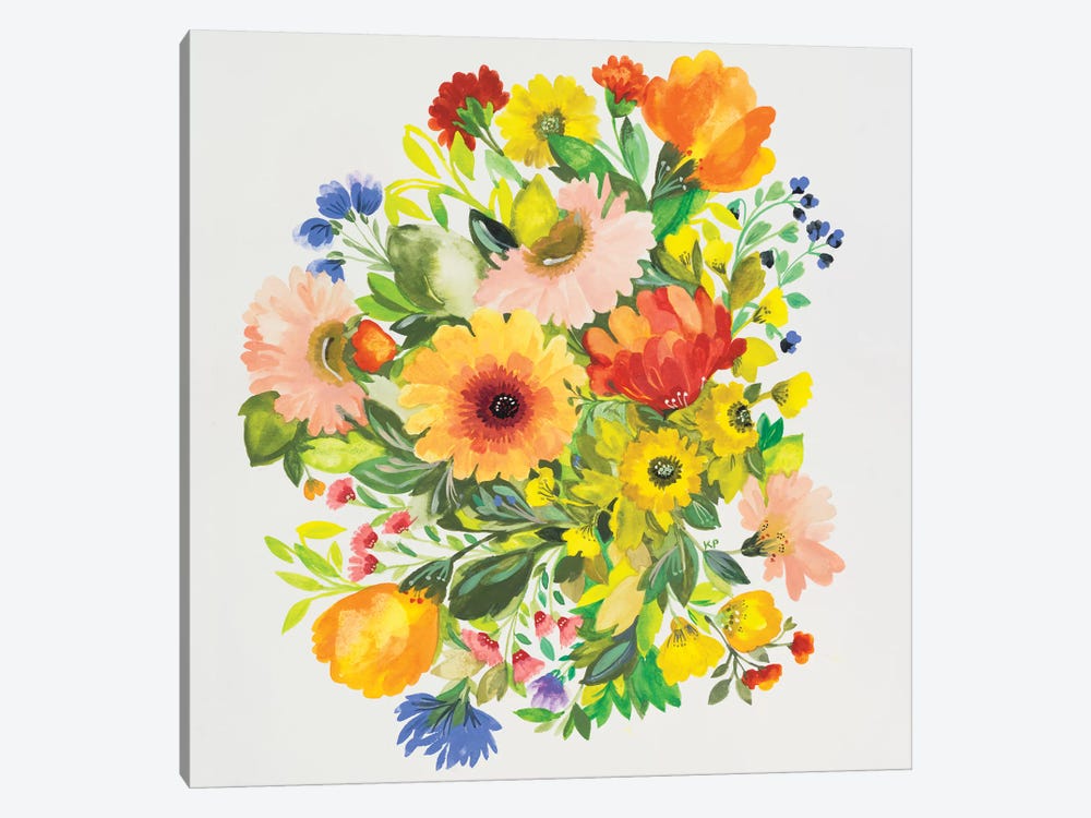 September Garden Bouquet by Kim Parker 1-piece Canvas Art