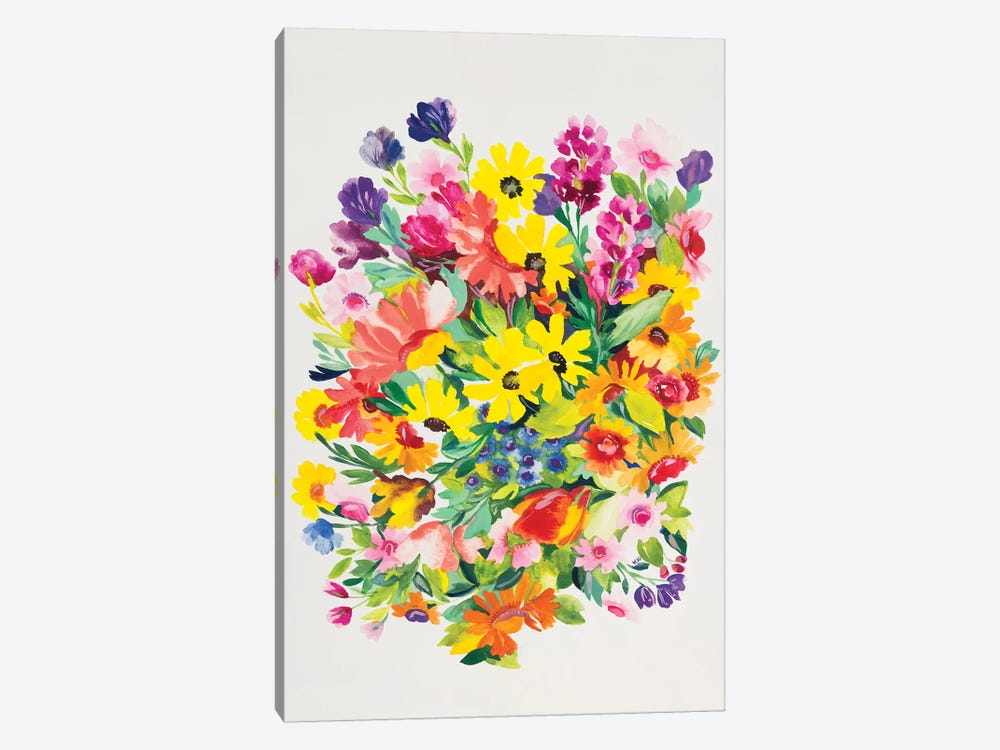 Snapdragons & Zinnias by Kim Parker 1-piece Canvas Wall Art