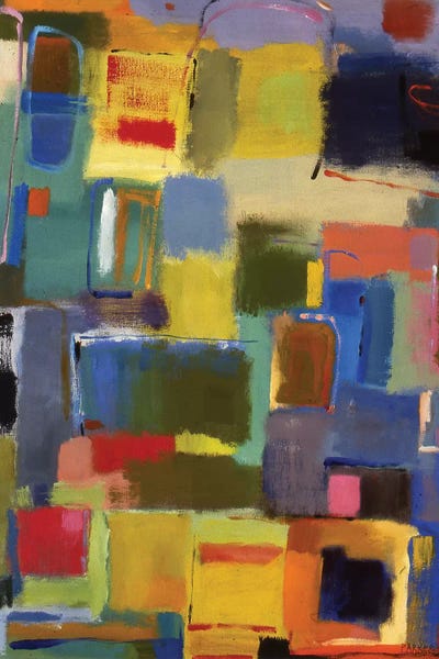 Color Essay With Grey by Kim Parker framed canvas print