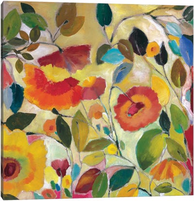 Garden Fantasie Canvas Art Print - Floral Close-Up Art
