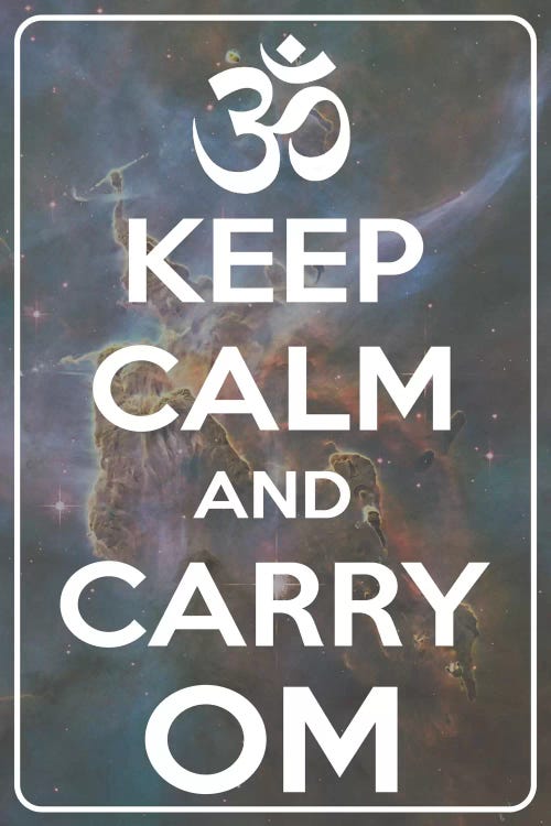 Keep Calm & Carry Om by Unknown Artist wall art