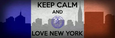 Keep Calm & Love New York by 5by5collective canvas print
