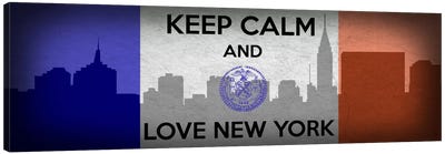 Keep Calm & Love New York Canvas Art Print - 5by5 Collective