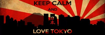 Keep Calm & Love Tokyo by 5by5collective canvas print