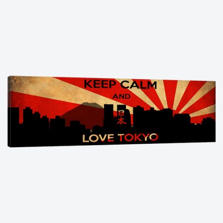 Keep Calm & Love Tokyo Canvas Print #KPC40} by 5by5collective Canvas Art