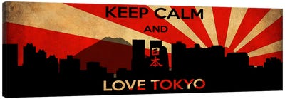 Keep Calm & Love Tokyo Canvas Art Print - Tokyo Art