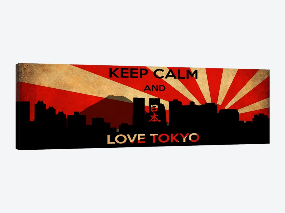 Keep Calm & Love Tokyo by 5by5collective 1-piece Canvas Wall Art