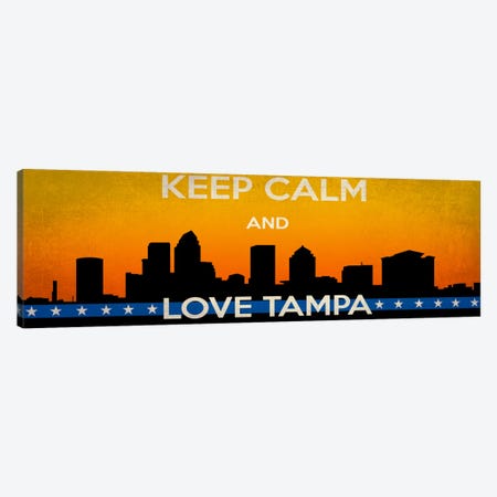 Keep Calm & Love Tampa Canvas Print #KPC41} by 5by5collective Canvas Art