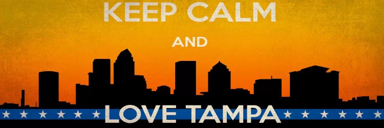 Keep Calm & Love Tampa by 5by5collective wall art