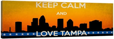Keep Calm & Love Tampa Canvas Art Print - Kitsch Opus