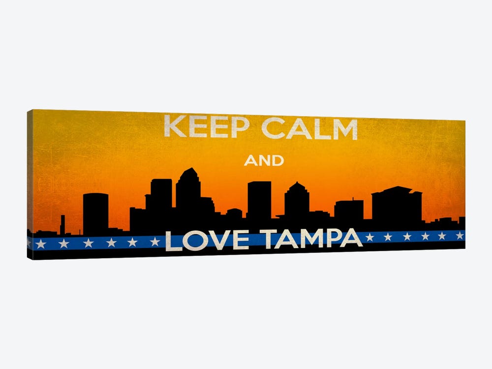 Keep Calm & Love Tampa by 5by5collective 1-piece Art Print