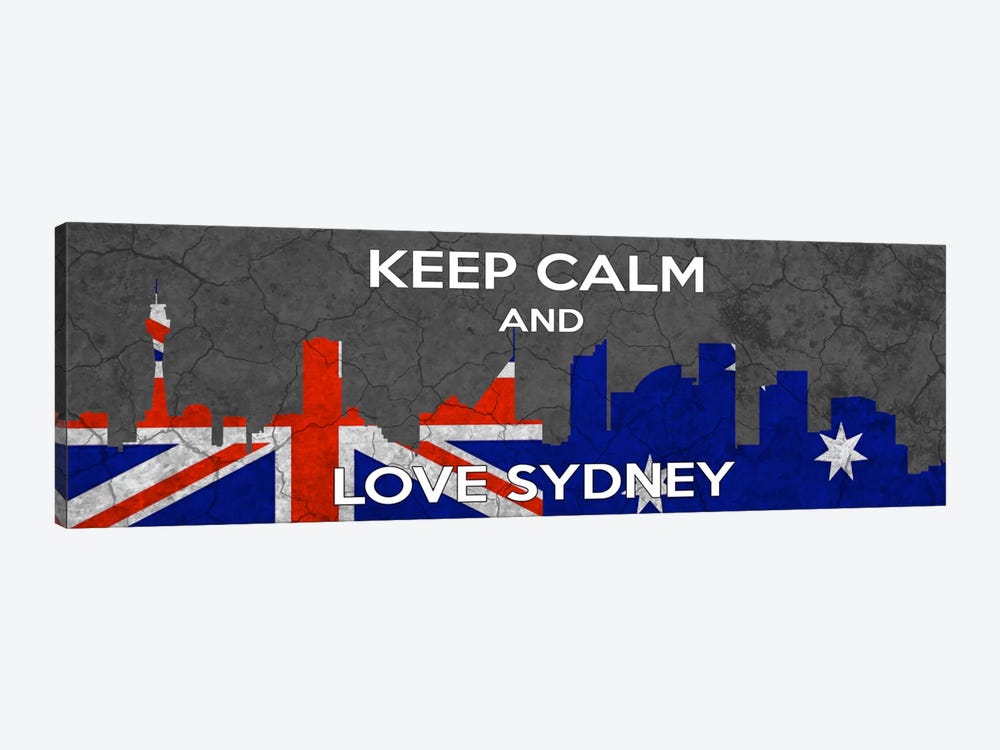 Keep Calm & Love Sydney by 5by5collective 1-piece Canvas Wall Art