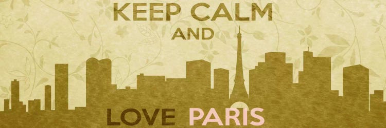 Keep Calm & Love Paris by 5by5collective wall art