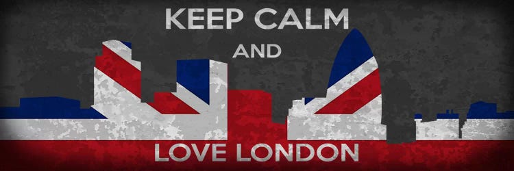 Keep Calm & Love London by 5by5collective wall art