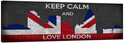 Keep Calm & Love London Canvas Art Print - Keep Calm Collection