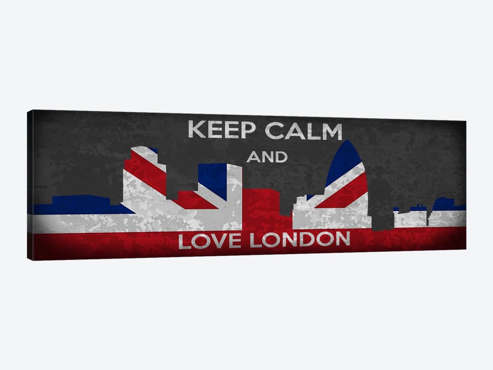 Keep Calm & Love London by 5by5collective 1-piece Art Print
