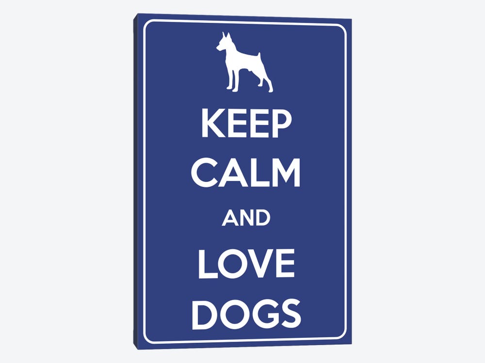 Keep Calm & Love Dogs by 5by5collective 1-piece Canvas Artwork