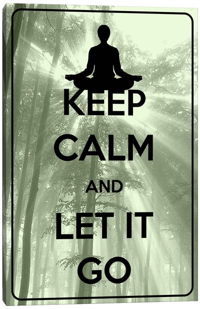 Keep Calm & Let It Go Canvas Art Print