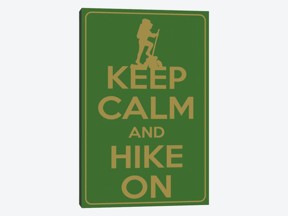 Keep Calm & Hike On by 5by5collective 1-piece Canvas Wall Art