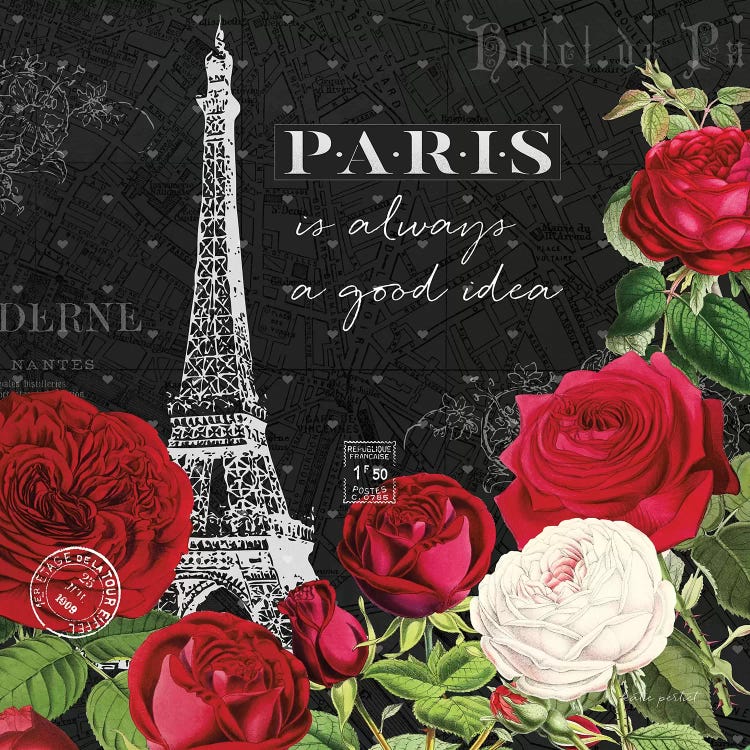 Rouge Paris II In Black by Katie Pertiet wall art