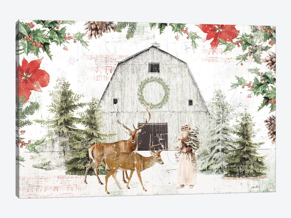 Wooded Holiday I by Katie Pertiet 1-piece Art Print