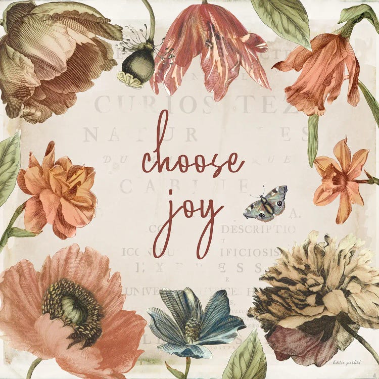 Antiquarian Blooms VIII by Katie Pertiet wall art
