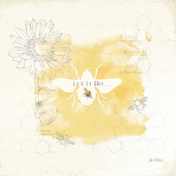 Bees: Bee And Bee VII by Katie Pertiet