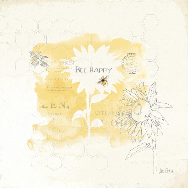 Bees: Bee And Bee VIII by Katie Pertiet