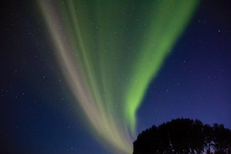 Northern Lights At Seljalandsfoss, Iceland