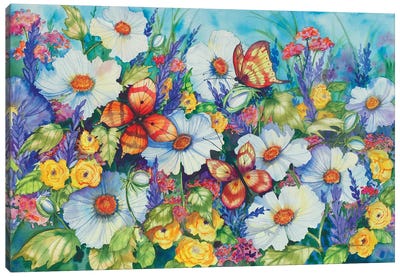 Sweetly Succulent Canvas Art Print - kathleen parr mckenna