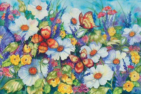 Butterflies and Flowers: Sweetly Succulent by Kathleen Parr McKenna