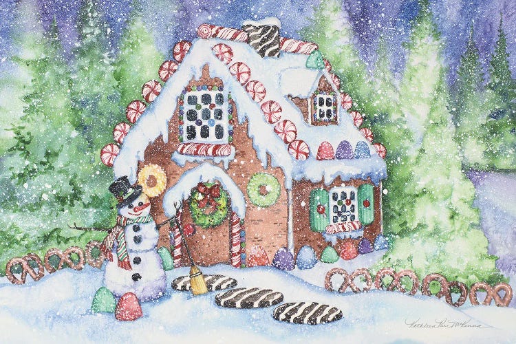 Gingerbread House by Kathleen Parr McKenna wall art