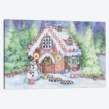 Gingerbread House Canvas Print #KPM35} by Kathleen Parr McKenna Canvas Artwork