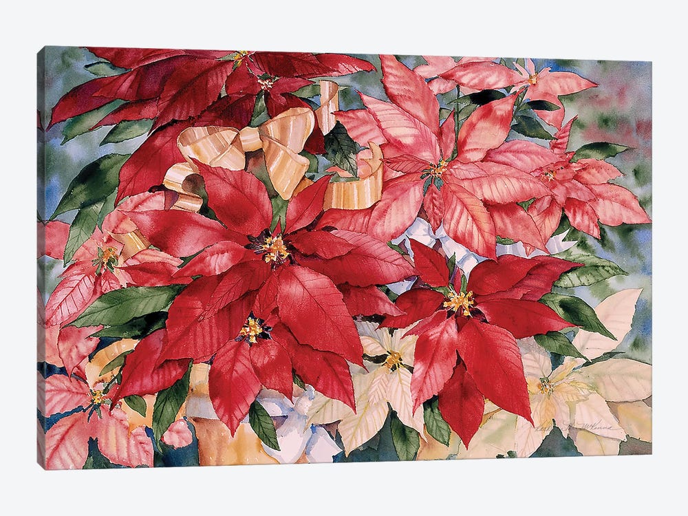 Poinsettia by Kathleen Parr McKenna 1-piece Art Print