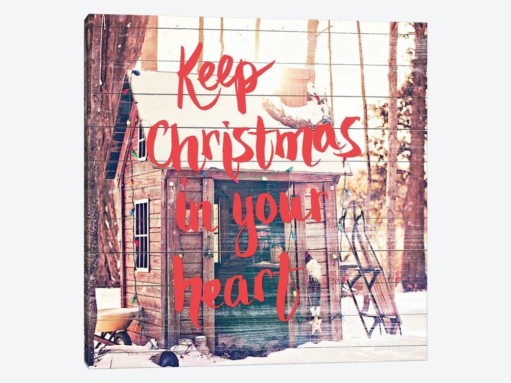 Keep Christmas In Your Heart by Kelly Poynter 1-piece Canvas Print