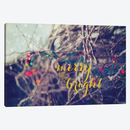 Merry and Bright Canvas Print #KPO12} by Kelly Poynter Canvas Print