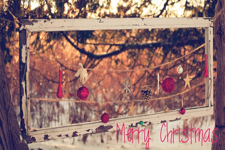 Merry Christmas Ornaments by Kelly Poynter wall art
