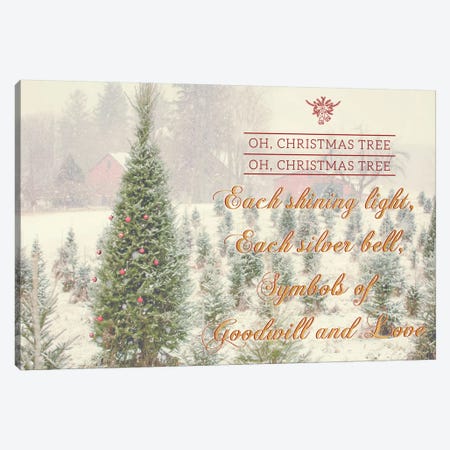 Holiday Messages II Canvas Print #KPO6} by Kelly Poynter Canvas Art