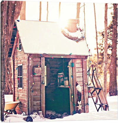 Holiday Shed Canvas Art Print
