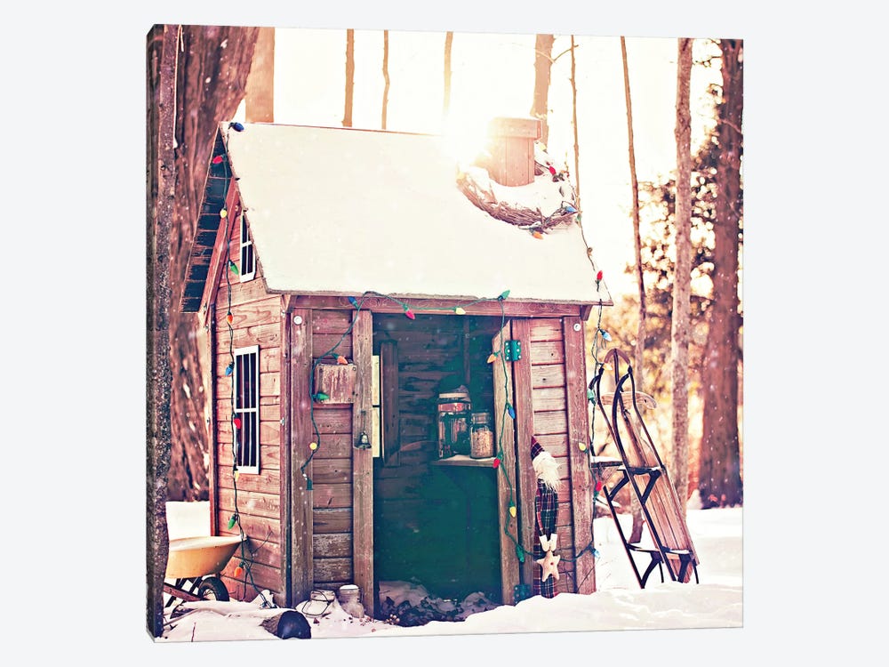 Holiday Shed by Kelly Poynter 1-piece Art Print