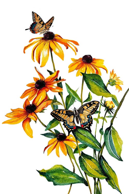 Yellow Wildflowers by Karli Perold wall art