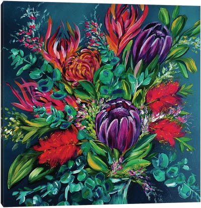 Fynbos Bouquet Canvas Art Print - Karli Perold