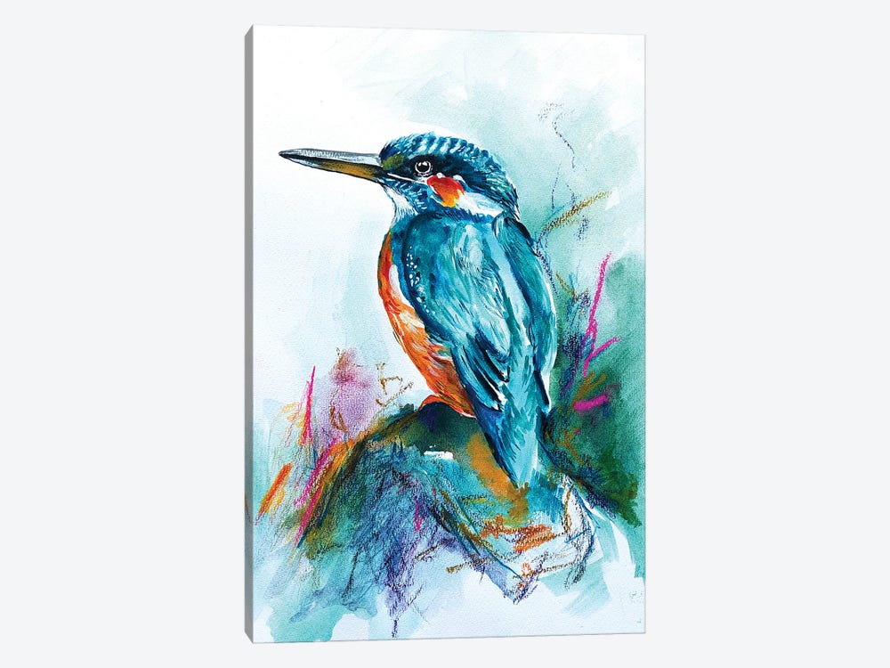 Kingfisher by Karli Perold 1-piece Canvas Wall Art