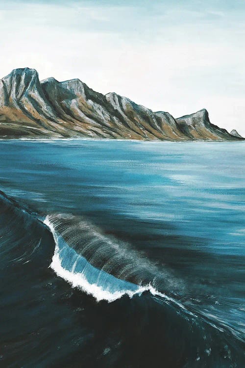 Mountain And Waves