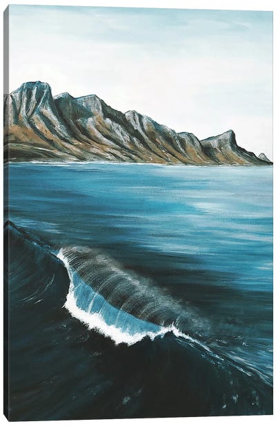 Mountain And Waves Canvas Art Print - Karli Perold