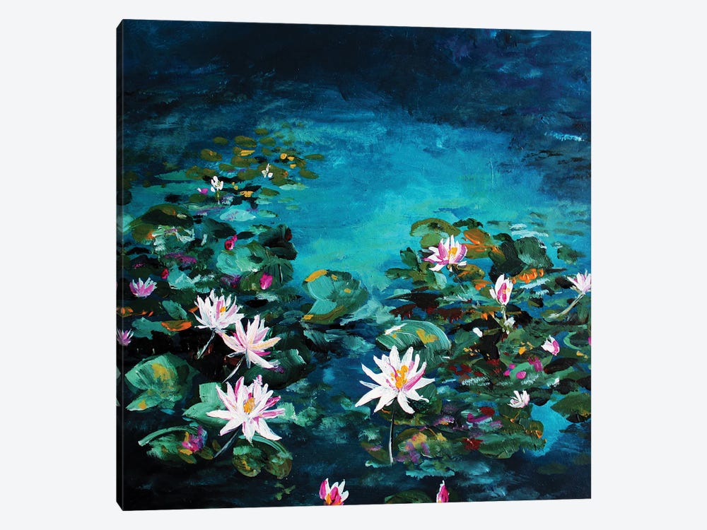 Lily Pond by Karli Perold 1-piece Canvas Art Print