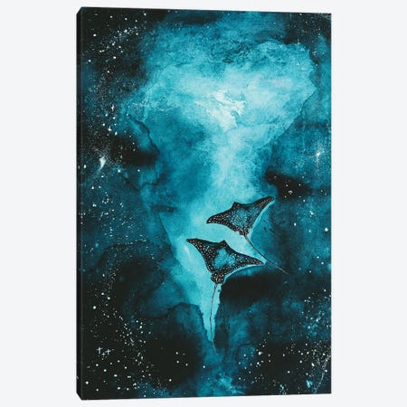 Mantarays Galaxy Canvas Print #KPR20} by Karli Perold Canvas Print
